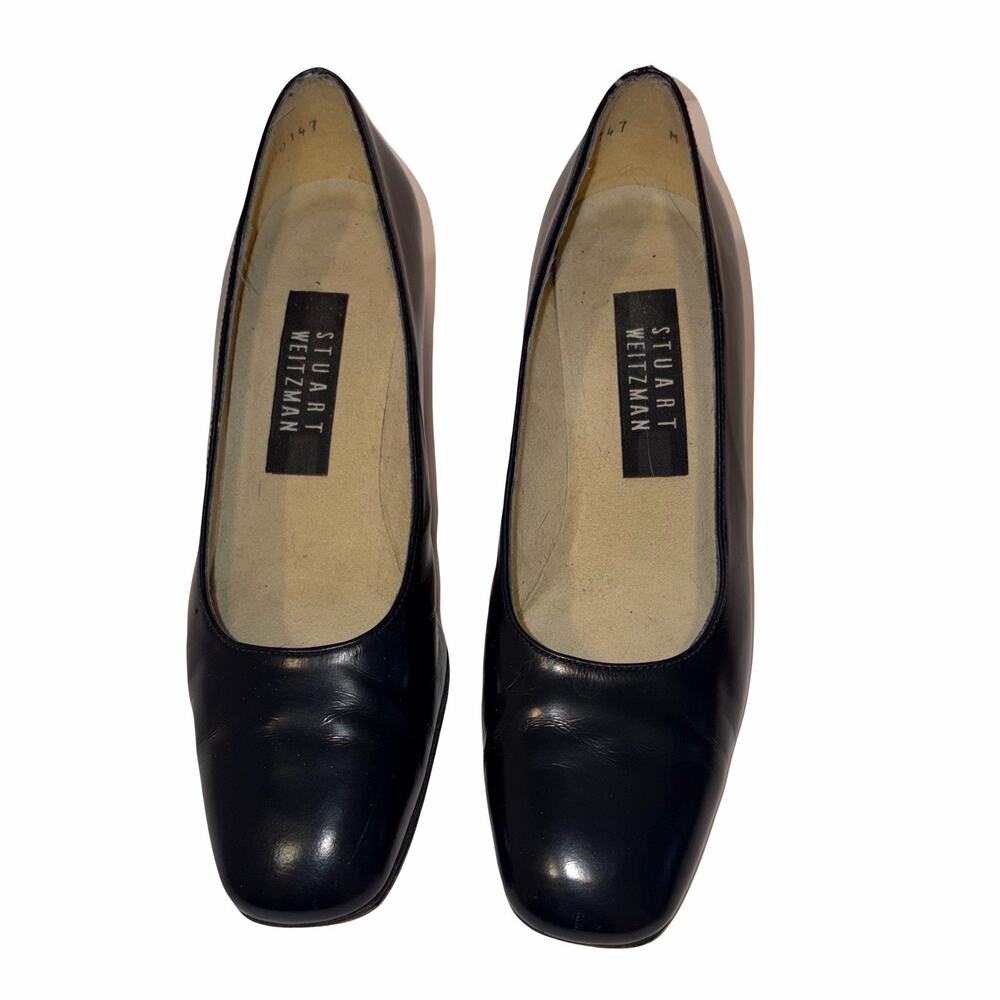 Stuart Weitzman Black Leather Pumps 5 1/2